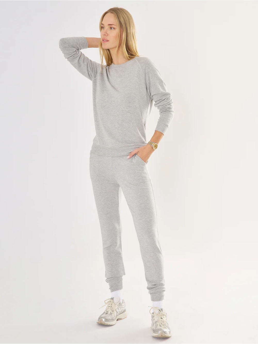 WHEAT Fray Crew Neck Long Sleeve Super Soft Sweatshirt XL